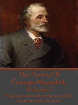 cover image of The Poetry of George Meredith, Volume 1